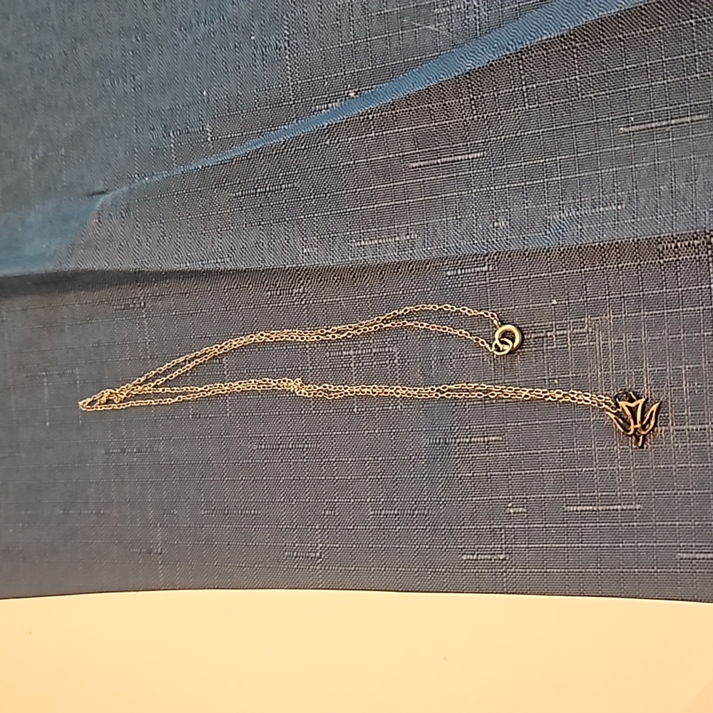 Sterling silver necklace with bird pendent